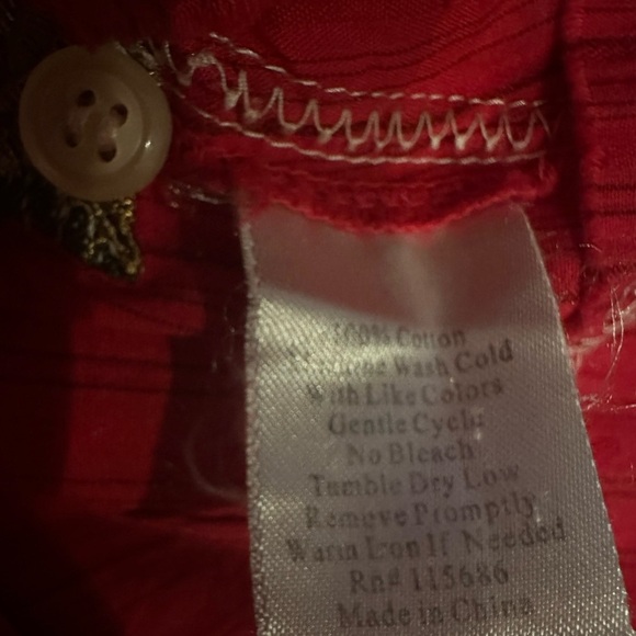 Johnny Was workshop embroidered shirt size XS - Picture 13 of 13